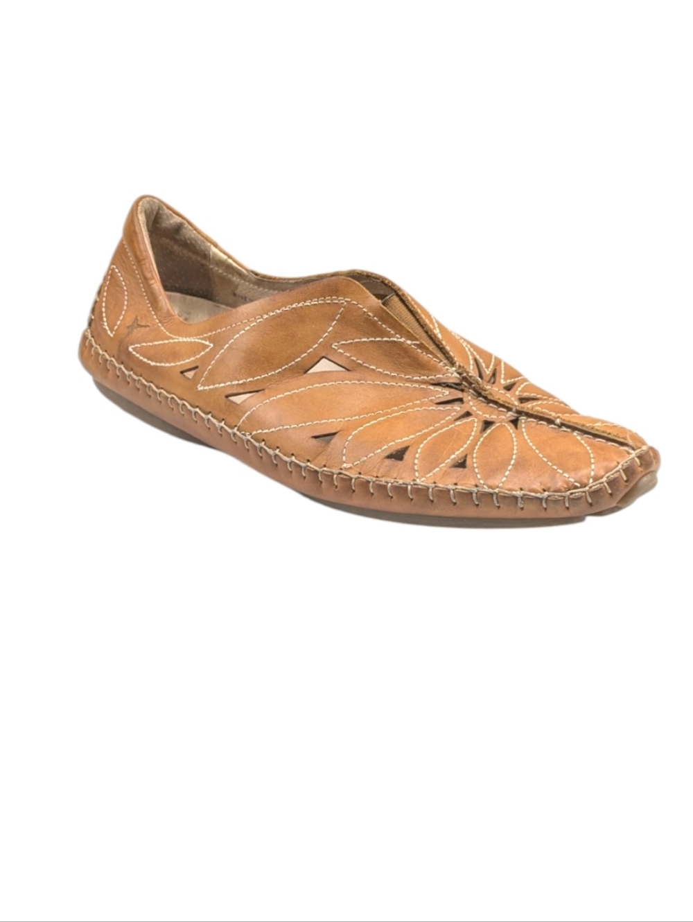 Pikolinos Jerez Floral Cut-Out Leather Moccasins $175 Size 41 US 10/10.5  S4075 - Picture 4 of 11